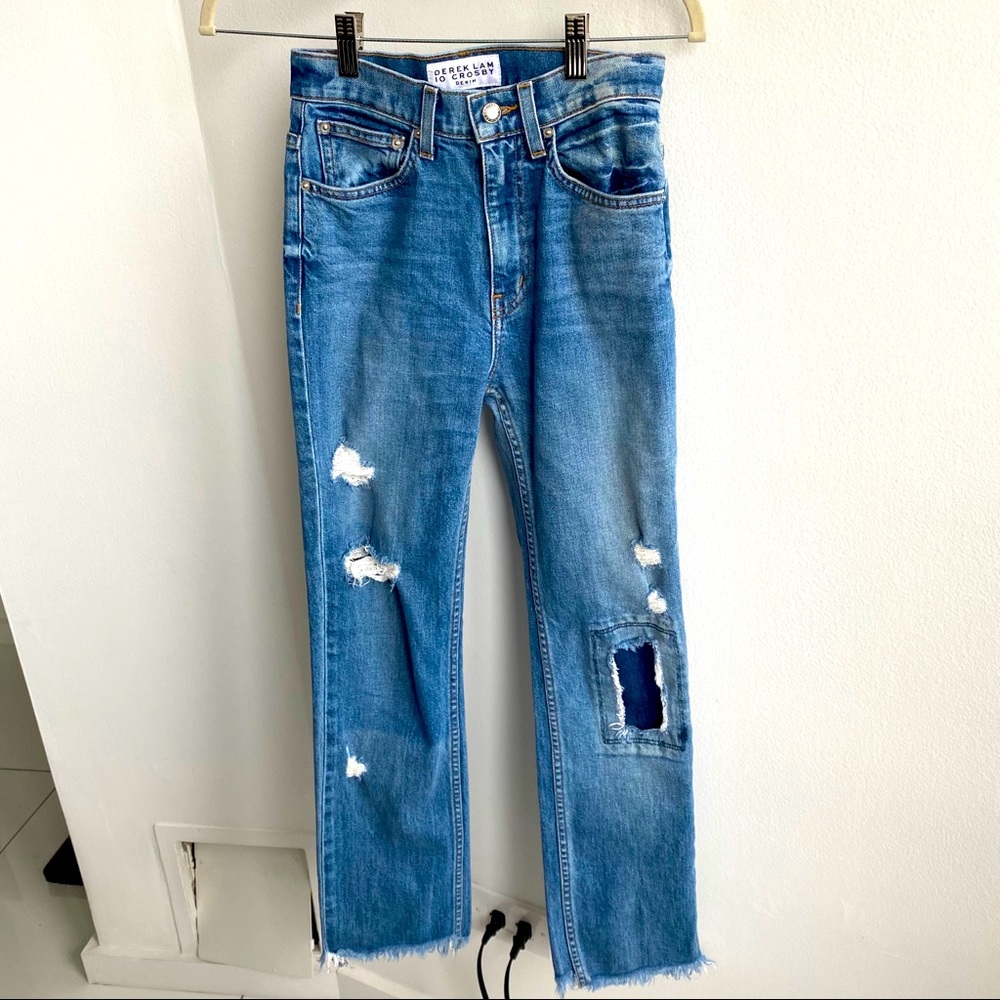 Derek Lam High Waist Straight Jeans 24